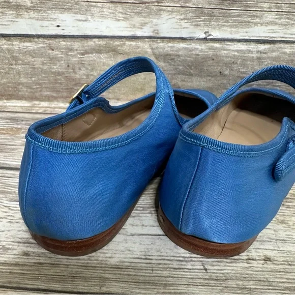 Caron Callahan Ellie Mary Jane Blue shoes 37.5 - Picture 6 of 9